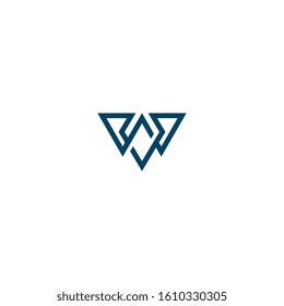 Letter W logo design concept.