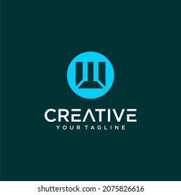 letter w logo design concept