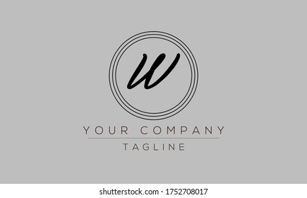 Letter W Logo Design, Creative Modern Icon W