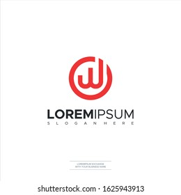 Letter W logo Design Icon Symbols W OW WO Template Element Design