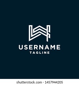 letter W logo design inapiration . letter W with line art style . monoline logo . multilines logo . W