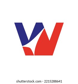 Letter W Logo Design, Minimalist W Letter Monogram Initial Based Vector Template