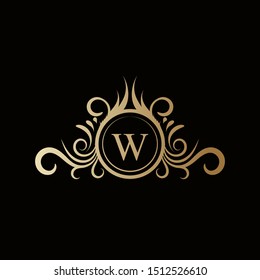 letter w logo design, Monogram, Hotel and fashion brand identity.