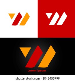 Buchstaben W Logo Design Template Element. Vektorillustration-Logotyp