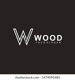 letter w logo design template vector