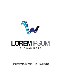 letra con diseño de logotipo y plantilla