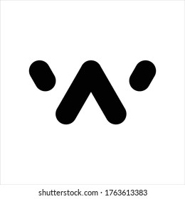 Letter W logo design template elements. Initials W  logo icon vector 
