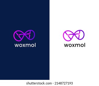 letter w logo design template