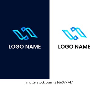 letter w logo design template