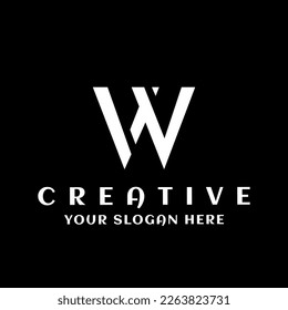 Letter W logo design Template. Initial W letter logo. w letter logo icon