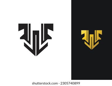 Diseño de logotipo de carta W - Plantilla de diseño de logotipo
