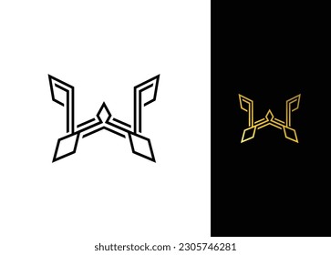 Diseño de logotipo de carta W - Plantilla de diseño de logotipo
