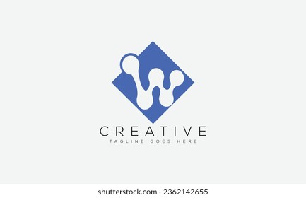 Letter W Logo Design Vorlage Vektorgrafik.