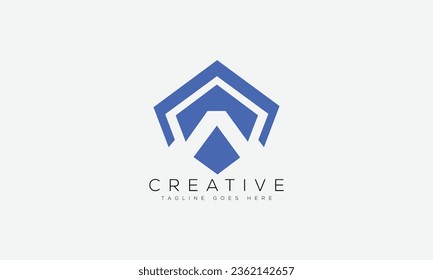 Ilustración vectorial de la plantilla de diseño del logotipo de la letra W.