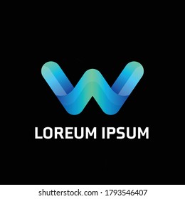Letter W logo design template.Vector  EPS 10