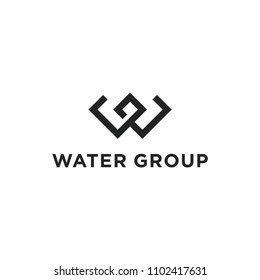 letter w logo design vector illustration template