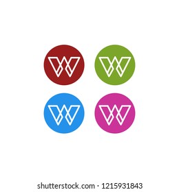 letter W logo design vector download