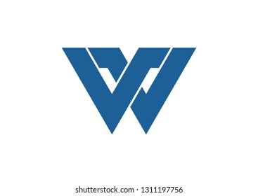 Letter W logo design vector