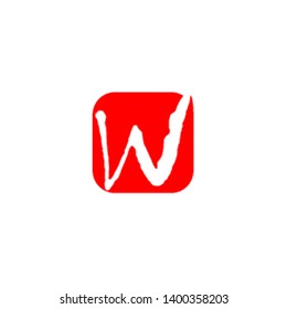 letter W logo design vector