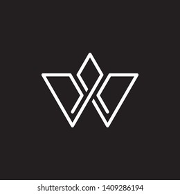 Letter W logo design vector template.Creative initial W icon