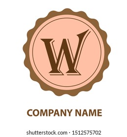 letter W logo design vector icon template