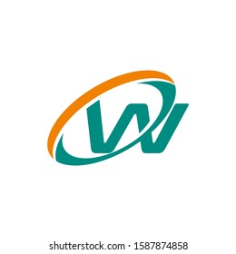 letter W logo design vector icon template