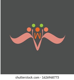 letter w logo design vector icon