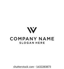 letter w logo design vector illustration template