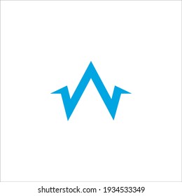 letter W logo design vector sign
