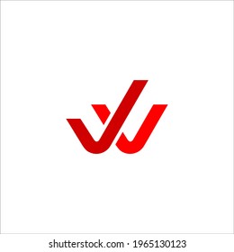 letter W logo design vector sign