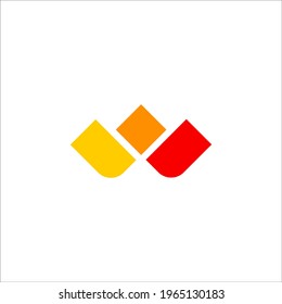 letter W logo design vector sign
