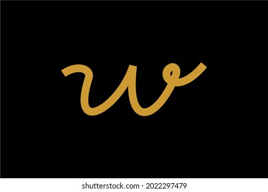 Letter W logo design vector. W monogram sign.