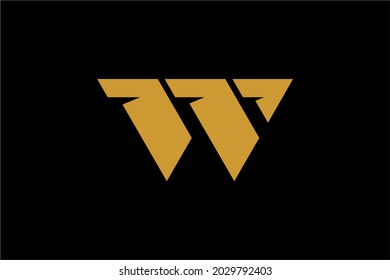 Letter W logo design vector. Monogram W letter abstract symbol. W type vector icon with flat colors.