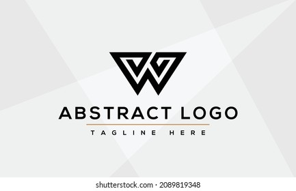 Diseño de vectores de diseño con logotipo de letra W