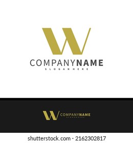 Letter W logo design vector, Creative W logo concepts template illustration.