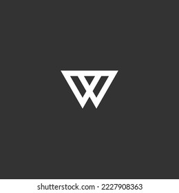 letter w logo design vector illustration template