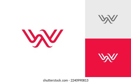 Letter W logo design vector