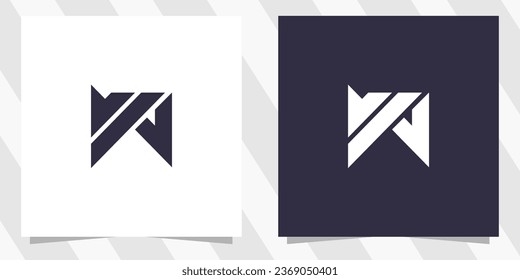 vector de diseño de logotipo de letra w