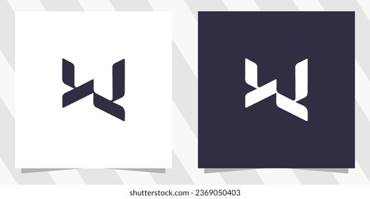 letter w logo design vector