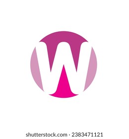 Letter w  logo design vector royalty free image template 