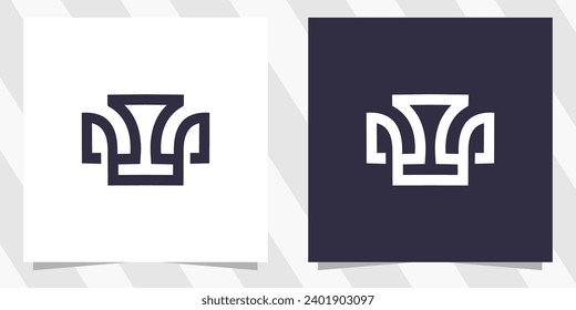 letter w logo design vector