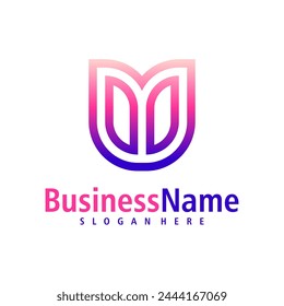 Vector de diseño de logotipo W. Creative Initial W logo conceptos Plantilla