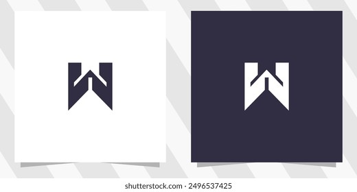 letter w logo design vector