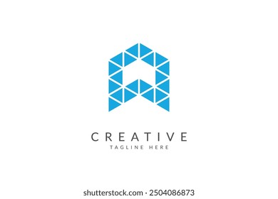 Letra W Vector de diseño de logotipo.
