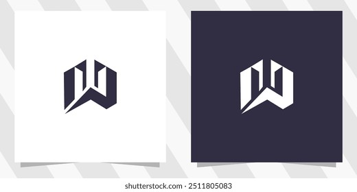 letter w logo design vector