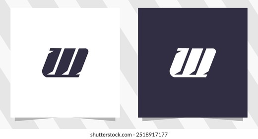 letter w logo design vector