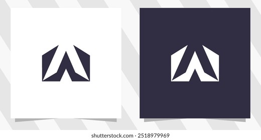 Vector de diseño de logotipo de letra W