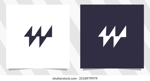 letter w logo design vector