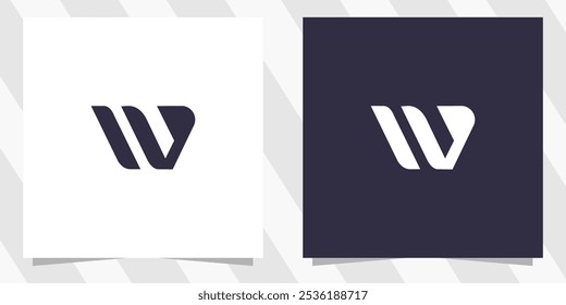 letter w logo design vector