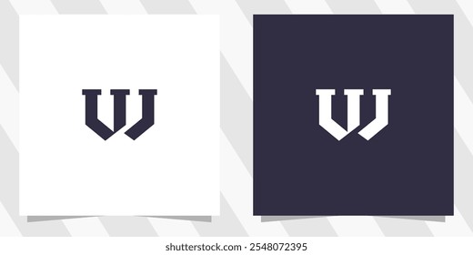 letter w logo design vector